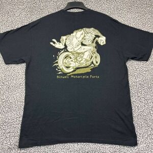 Biltwell Motorcycle Parts Shirt Men Extra Large Black Short Sleeve Crew Neck XL